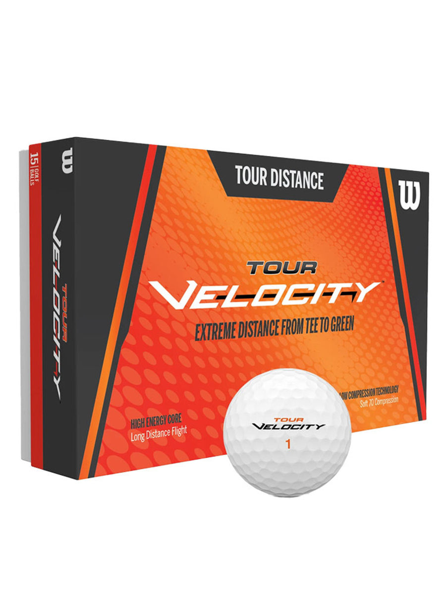 Wilson Tour Velocity Distance Golf Balls 15 Ball Pack The Local Golfer 5528